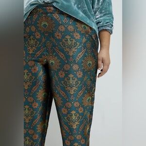 ANTHROPOLOGIE MAEVE Melyssa Jaquard Trouser Womens S  -NWT